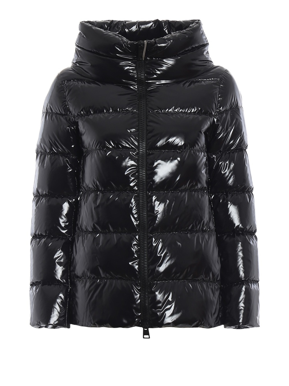 Herno Patent black puffer jacket down feather insulation